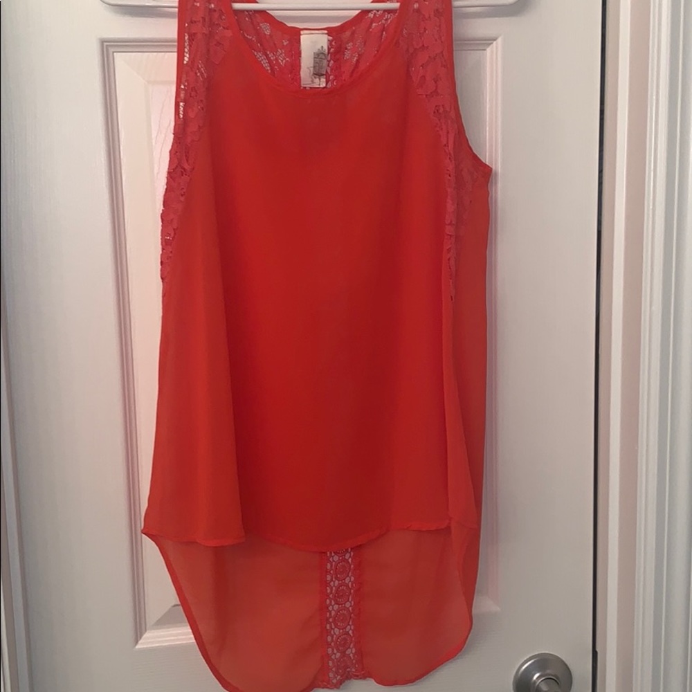 Lace Birdcage Tank from Francesca’s Boutique